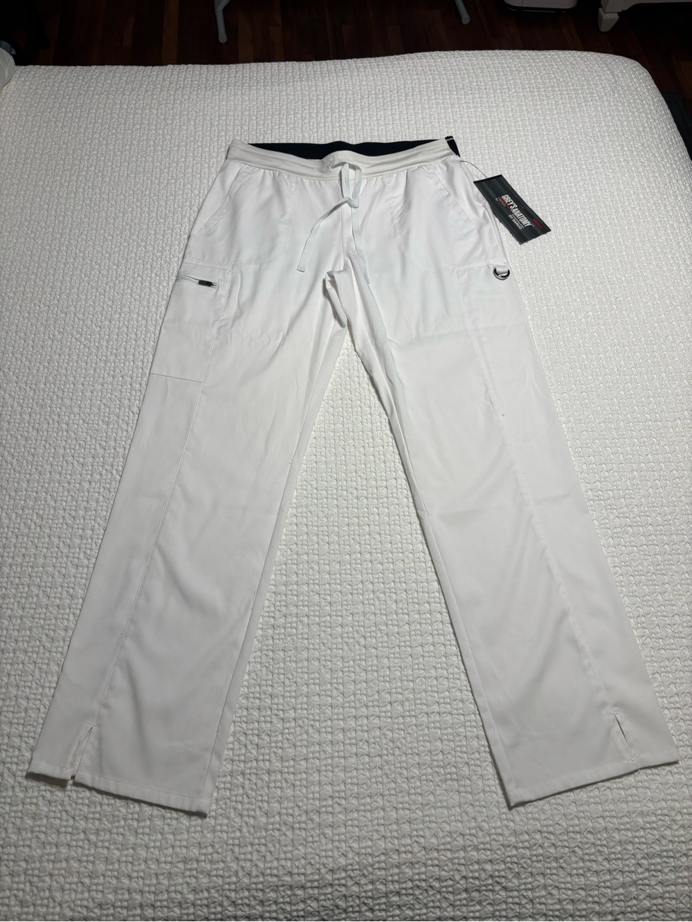 Grey's Anatomy Women’s White Drawstring Scrub Joggers